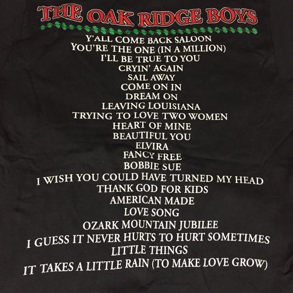 Autographed Vintage Oak Ridge Boys 1996 Tshirt - Picture 6 of 9